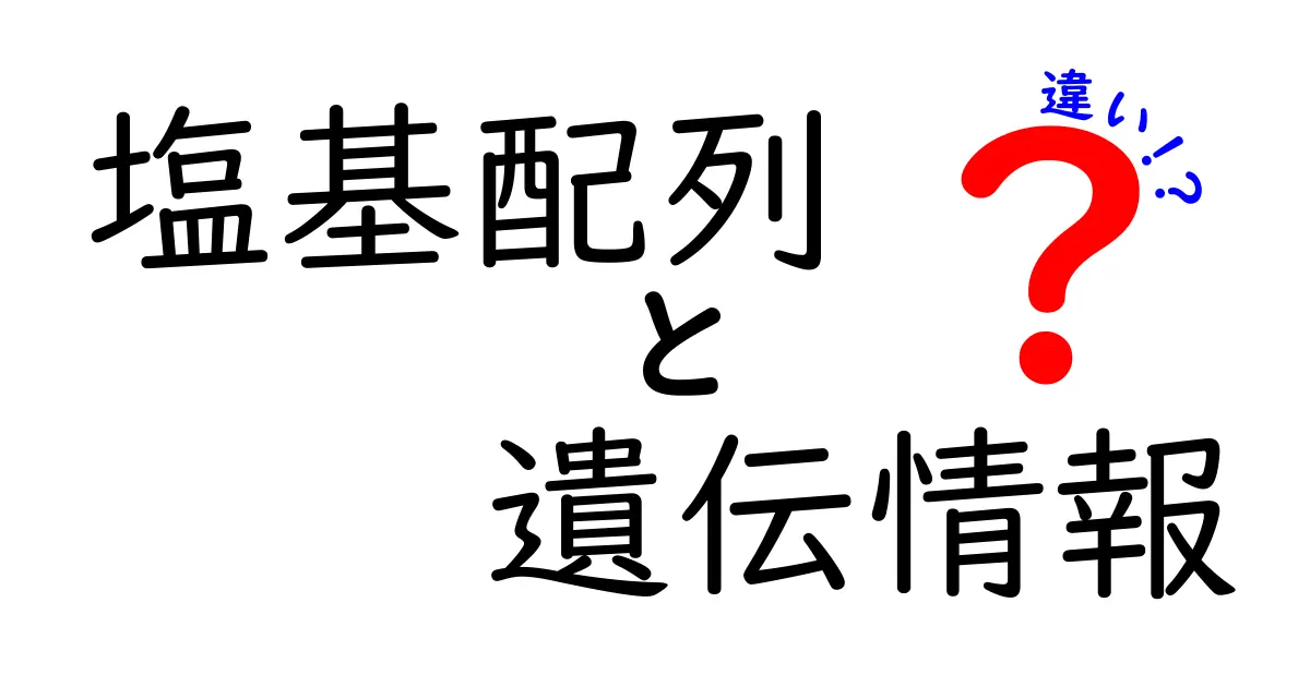 塩基配列と遺伝情報の違いを解く！DNAは何をどう伝えるのか、中学生にもわかるやさしい解説