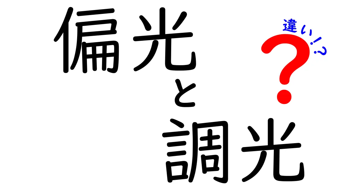 偏光と調光の違いを徹底解説 眩しさを選ぶ新常識 光の性質をわかりやすく理解しよう