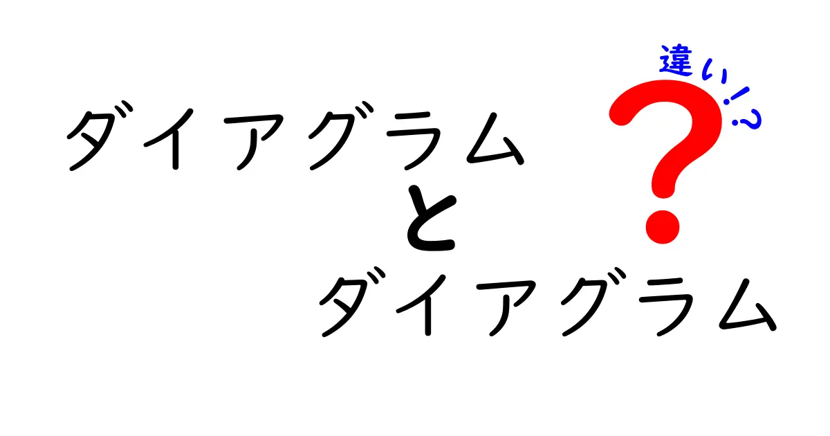 ダイアグラムとダイアグラムの違いを徹底解説！混同しがちな用語を正しく使い分けるコツ