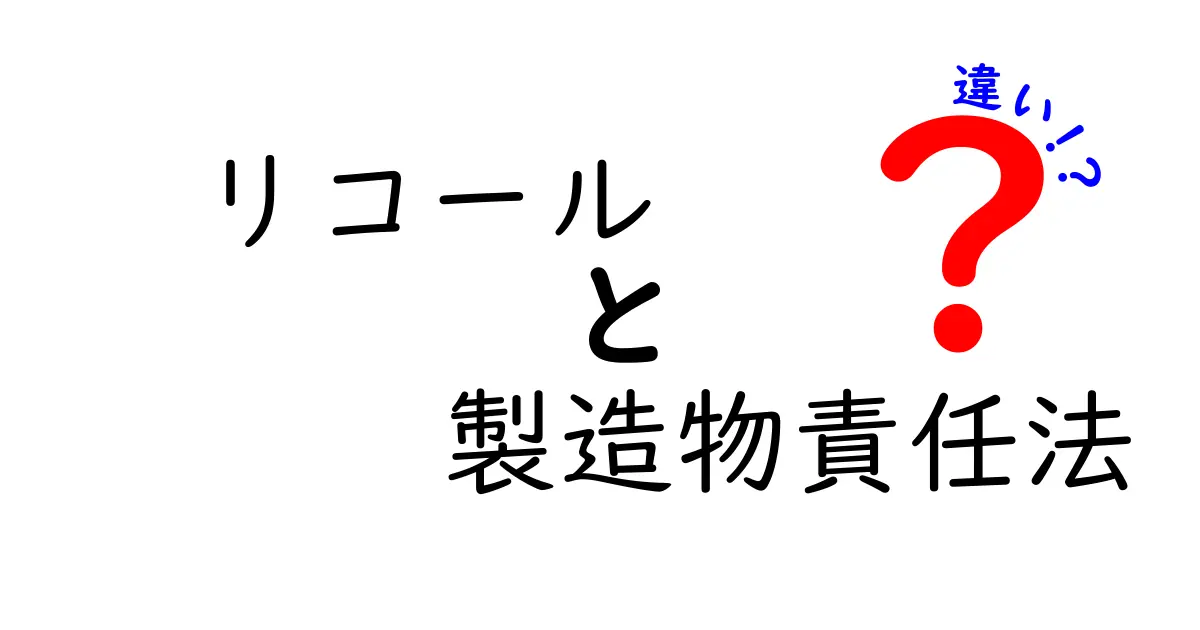 リコールと製造物責任法の違いを徹底解説｜知っておきたいポイントと身近な事例