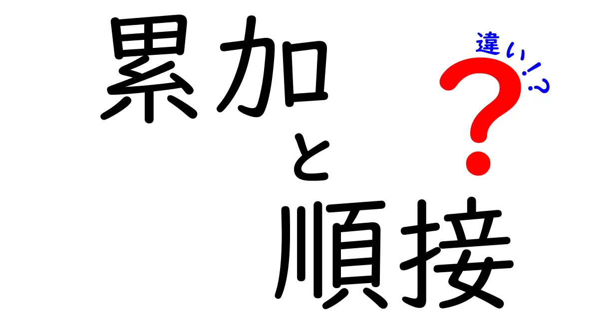 累加と順接の違いがわかる！意味・使い方・違いを中学生にも易しく解説