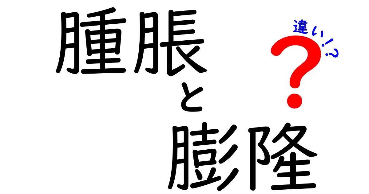 腫脹と膨隆の違いを徹底解説！中学生にもわかるポイントと見分け方