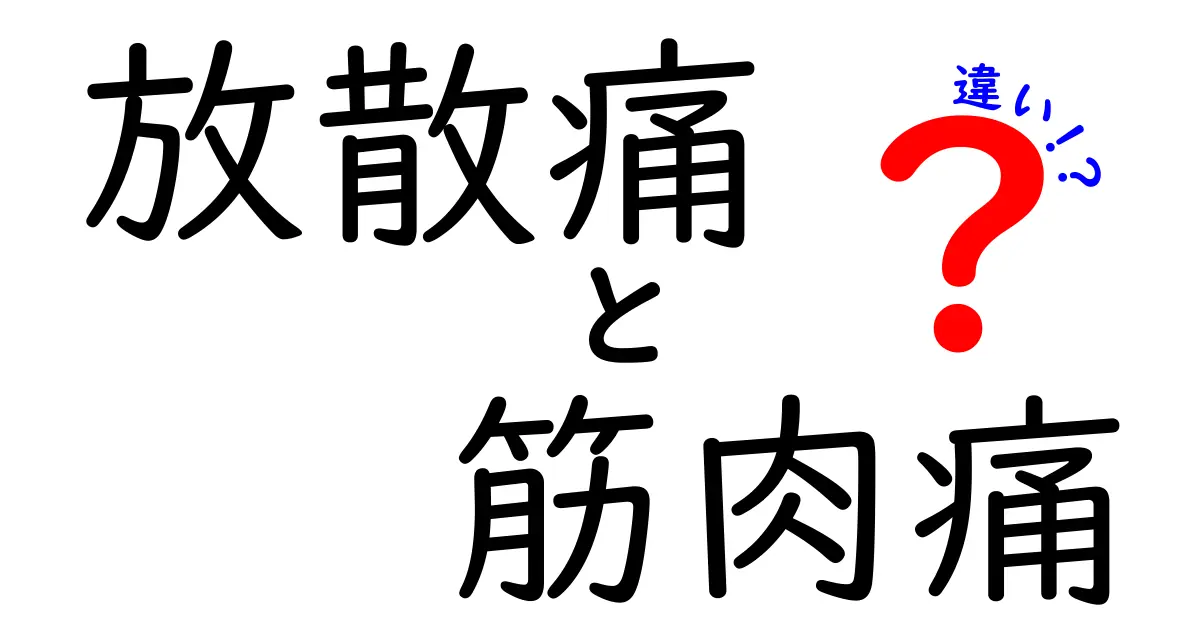 放散痛と筋肉痛の違いを徹底解説！見分け方と日常の対処法を中学生にもわかりやすく