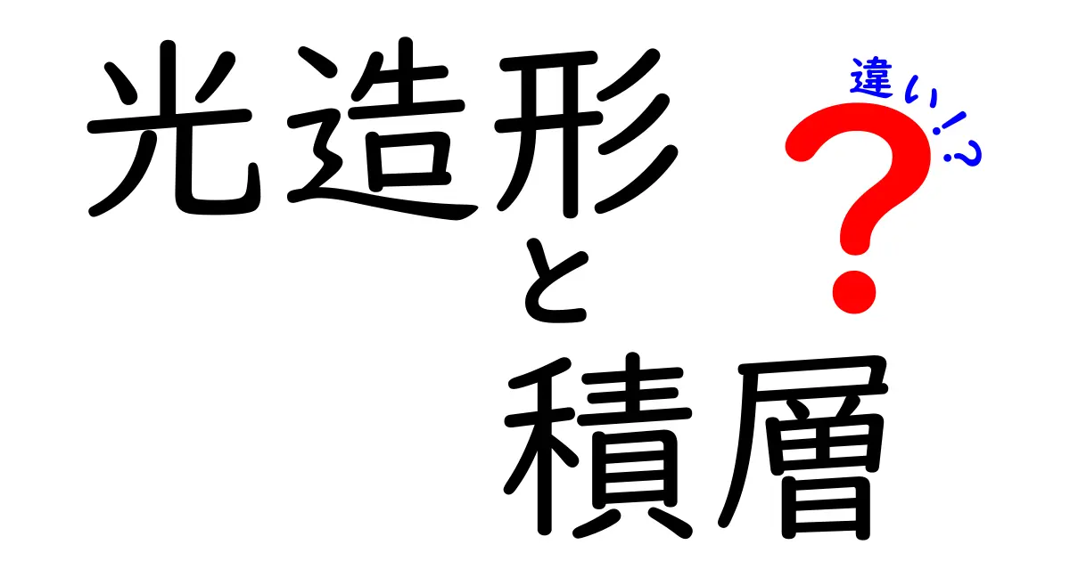 光造形と積層の違いを徹底解説！初心者にも分かる3Dプリンティング入門