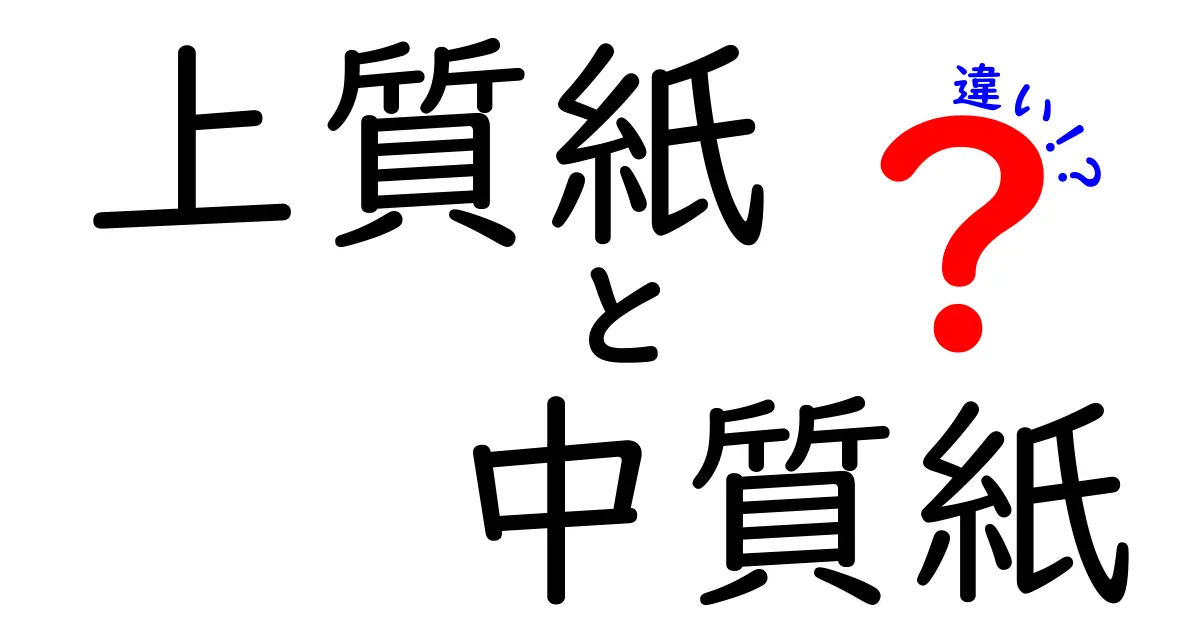 上質紙と中質紙の違いを徹底解説！用途別の選び方と実例をわかりやすく解説