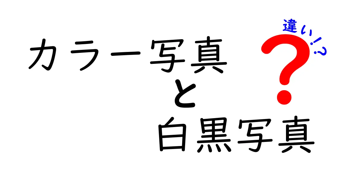 カラー写真と白黒写真の違いを徹底解説：見た目・技術・歴史・表現のポイント