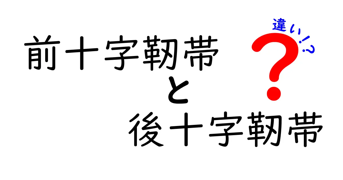 前十字靭帯と後十字靭帯の違いを徹底解説！スポーツ時の怪我予防と見分け方