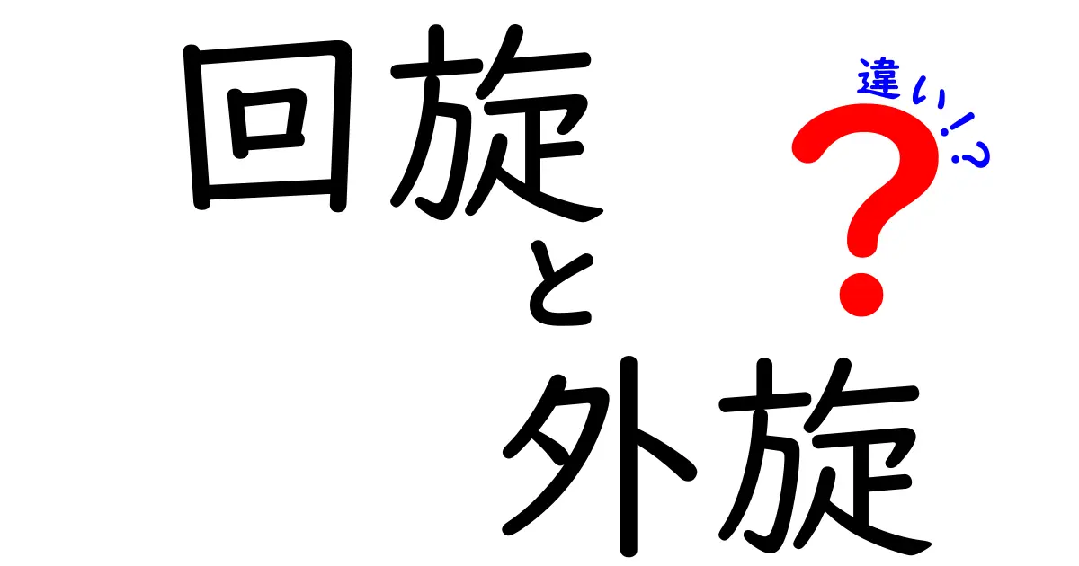 回旋と外旋の違いを徹底解説！中学生にも伝わる体の動きの秘密