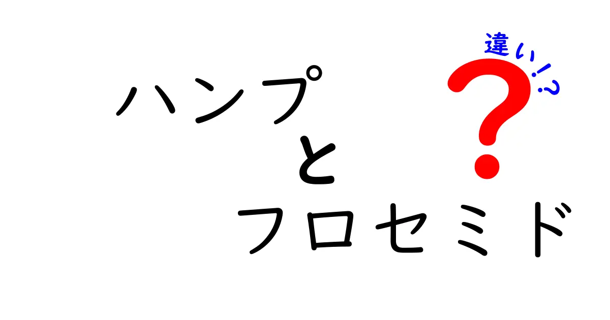 ハンプとフロセミドの違いを徹底解説！意味と使い方を中学生にもわかるように
