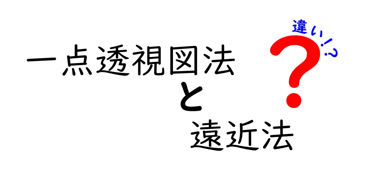 一点透視図法と遠近法の違いを完全攻略！中学生にも分かる絵が上手くなる基本テクニック