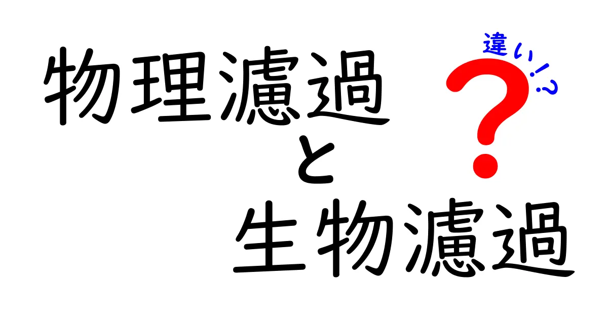 物理濾過と生物濾過の違いを徹底解説！水槽の濾過タイプを正しく選ぶためのポイント