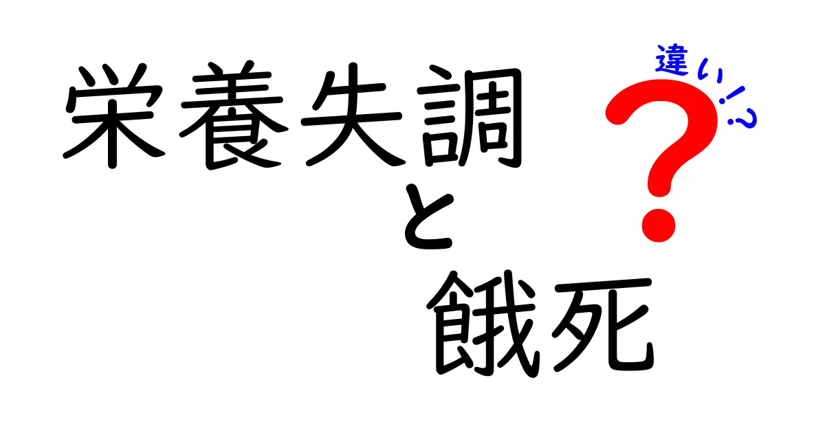 栄養失調と餓死の違いを徹底解説！身近な誤解を解く3つのポイントとは