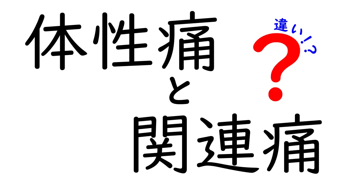 体性痛と関連痛の違いを徹底解説！痛みのメカニズムを理解して安心する