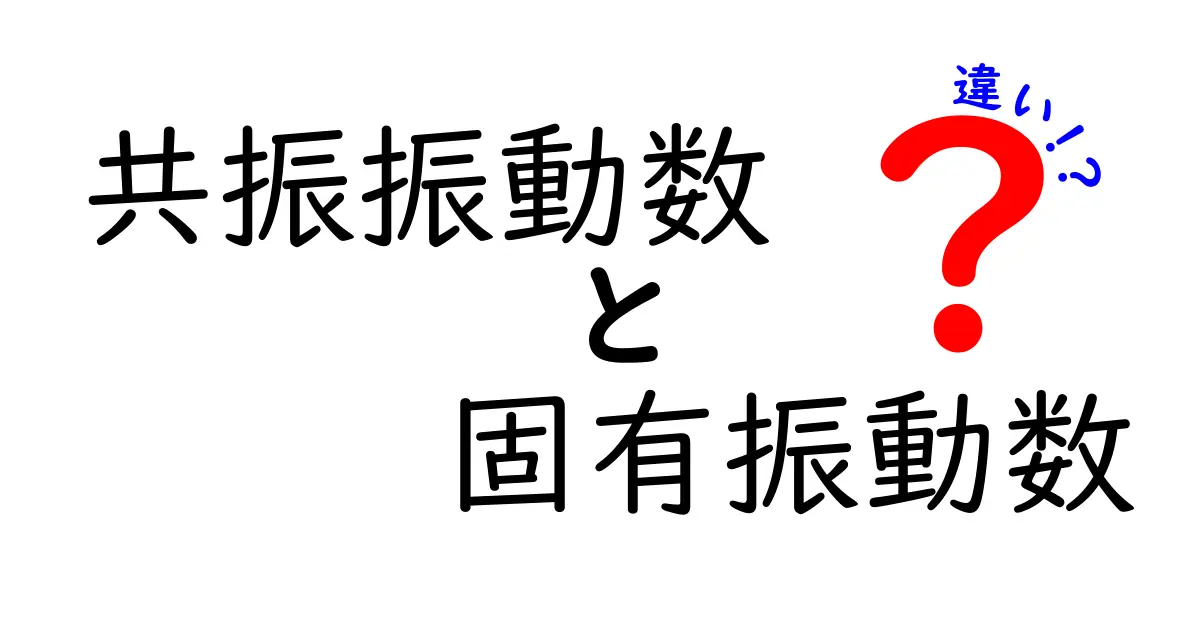 共振振動数と固有振動数の違いを一発で理解するポイントと身近な例