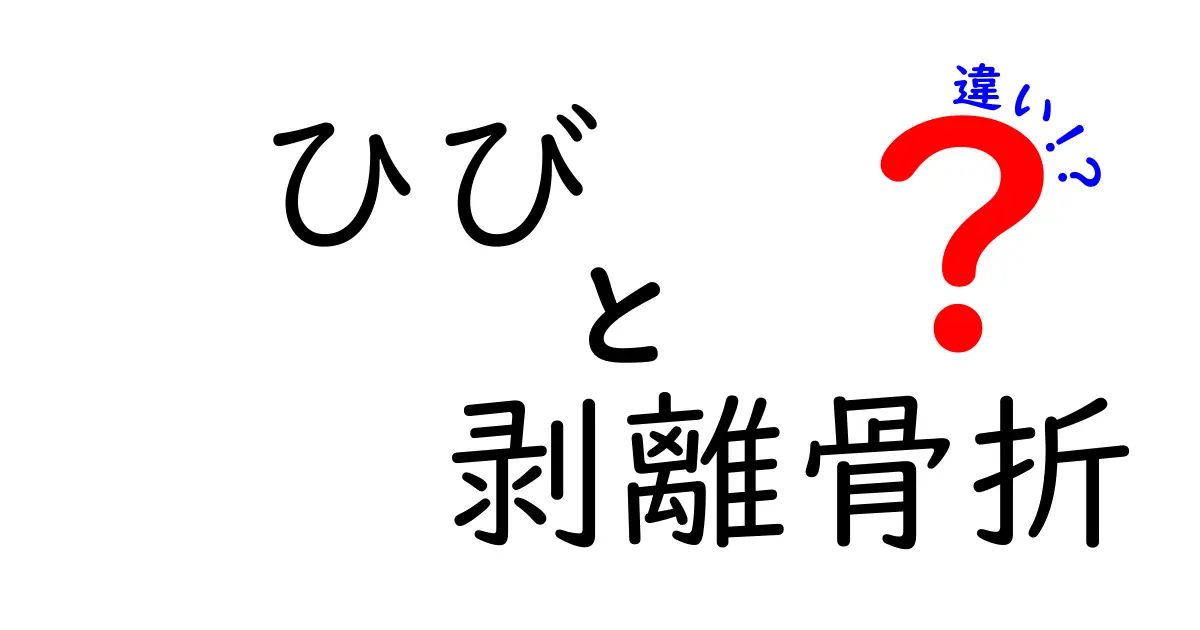 ひびと剥離骨折の違いをわかりやすく解説｜痛み方・治療・回復まで完全ガイド