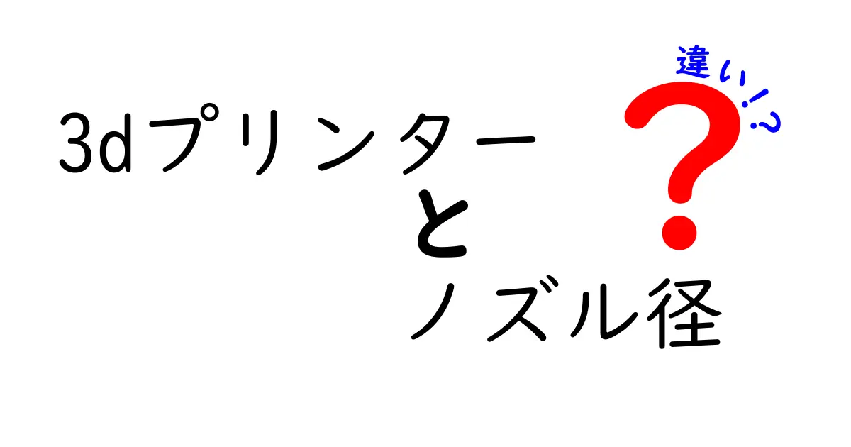 3dプリンターのノズル径の違いを完全解説！0.4mm・0.6mm・0.8mmの選び方と実践ガイド