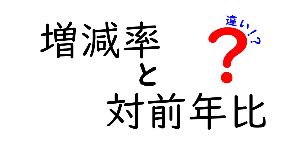増減率と対前年比の違いを徹底解説｜数字の読み方を3つのポイントで分かりやすく