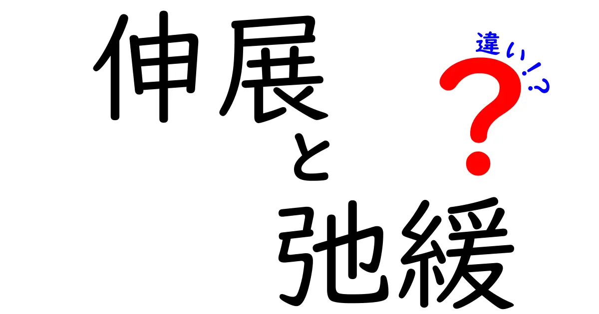伸展と弛緩の違いを徹底解説！中学生にも分かるポイントと日常の実例