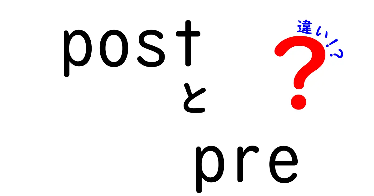 postとpreの違いを完全解説：意味・使い方・例を徹底比較して理解を深めよう