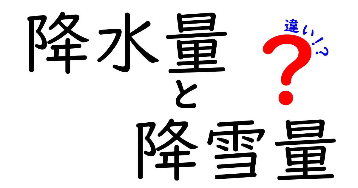 降水量と降雪量の違いを徹底解説｜雨と雪の見分け方と日常の備えをわかりやすく