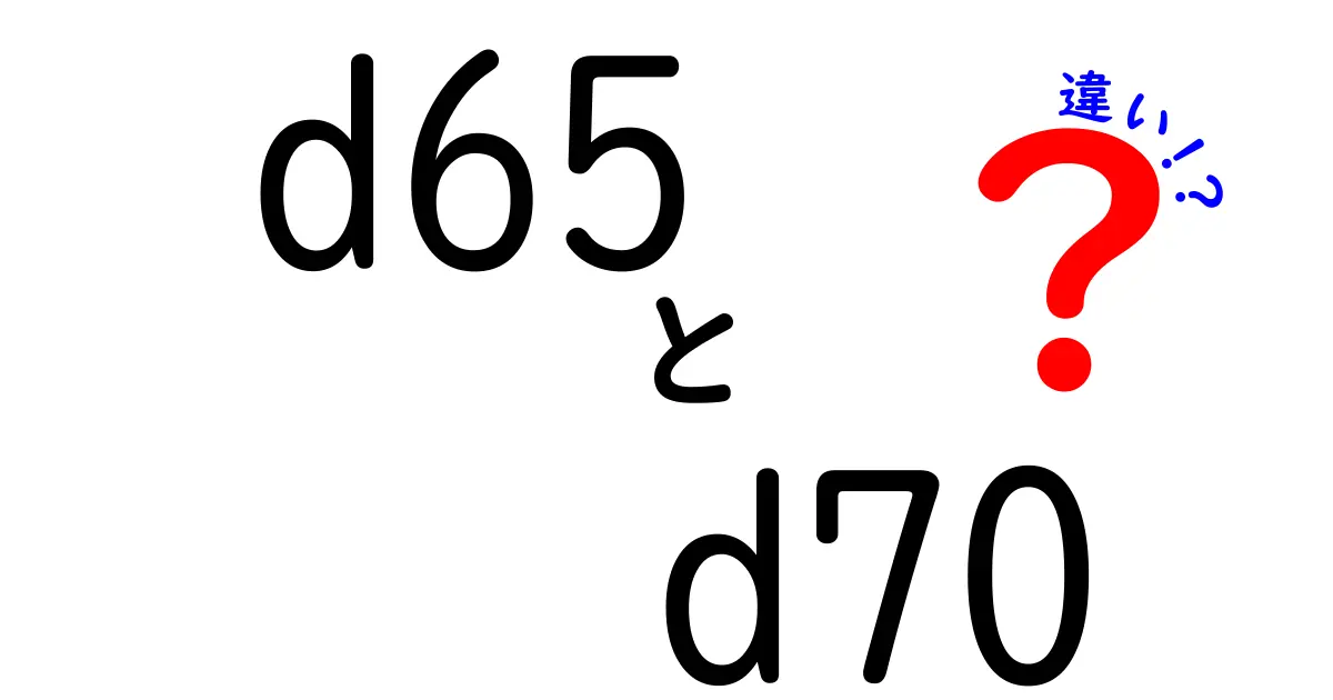 D65とD70の違いを徹底解説！照明の標準光と色の見え方をわかりやすく解明