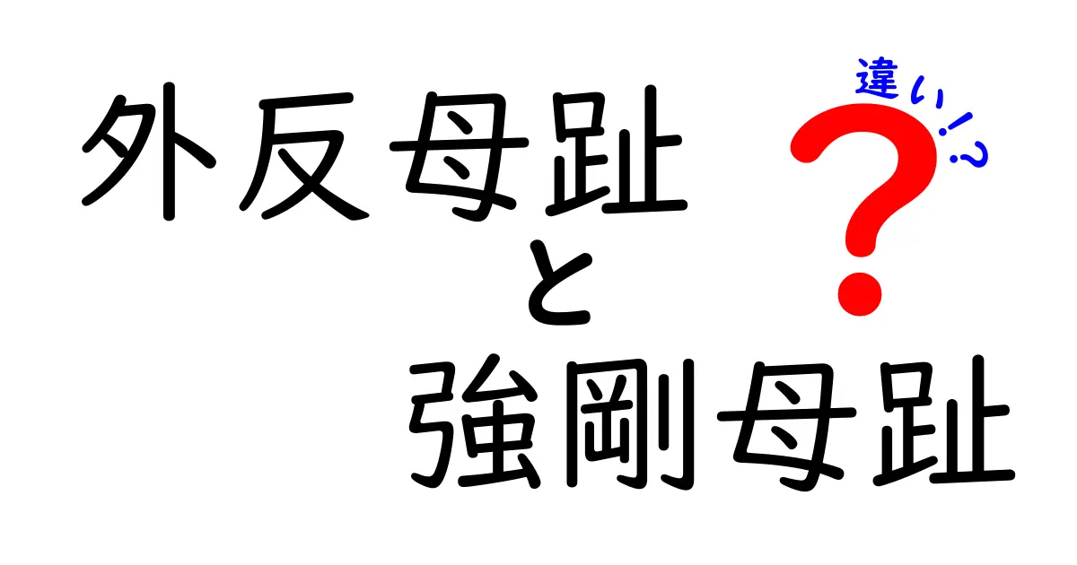 外反母趾と強剛母趾の違いを完全解説｜症状・原因・治療のポイントを中学生にもわかる言葉で徹底比較