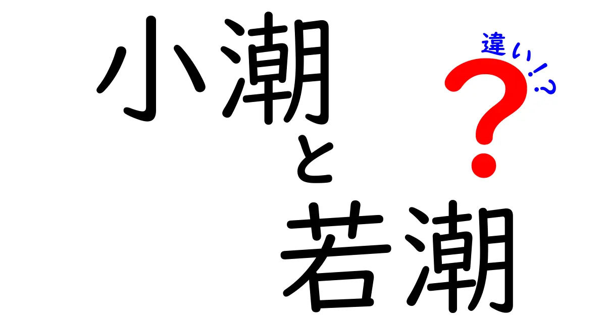 小潮と若潮の違いを徹底解説！潮汐の謎を解く基本と日常生活への影響