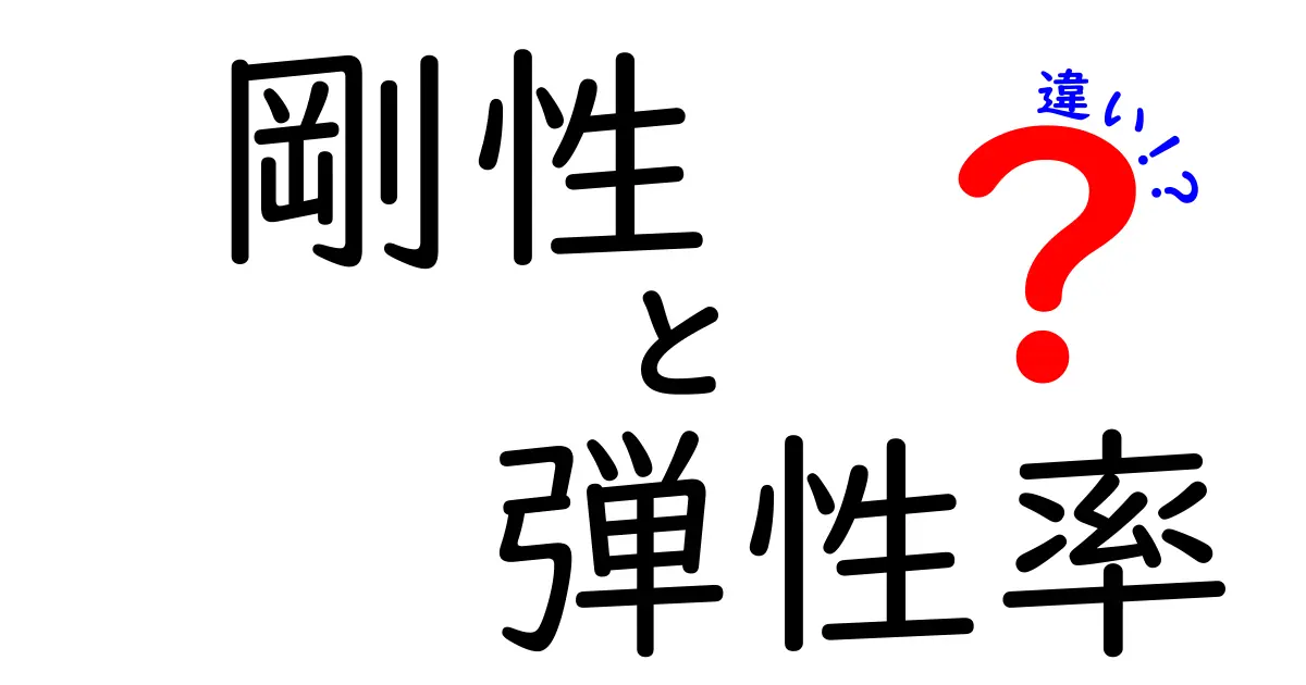 剛性と弾性率の違いを徹底解説！中学生にも分かる基礎講座