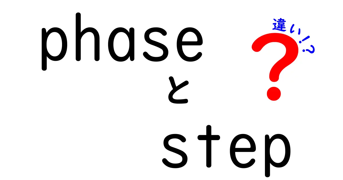 phaseとstepの違いを徹底解説！語源・使い分け・実務のコツまで最新事例つき