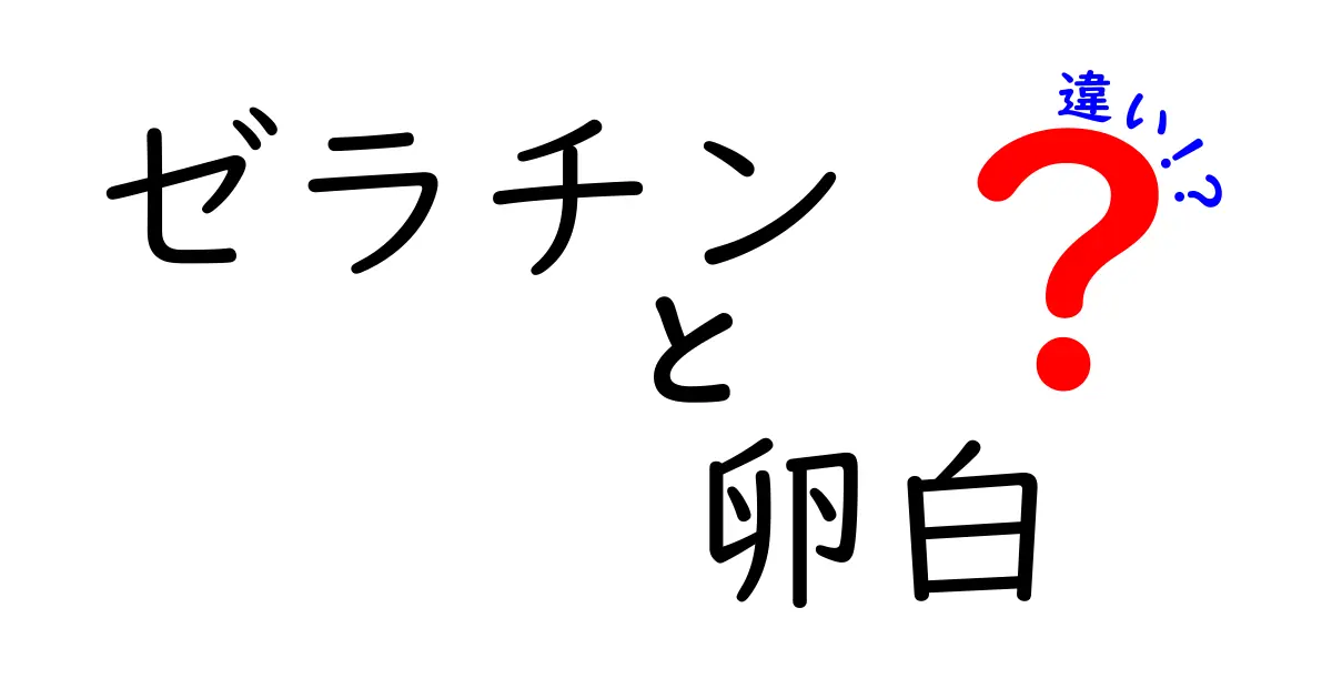 ゼラチンと卵白の違いをわかりやすく解説！使い分けのコツと実生活の活用