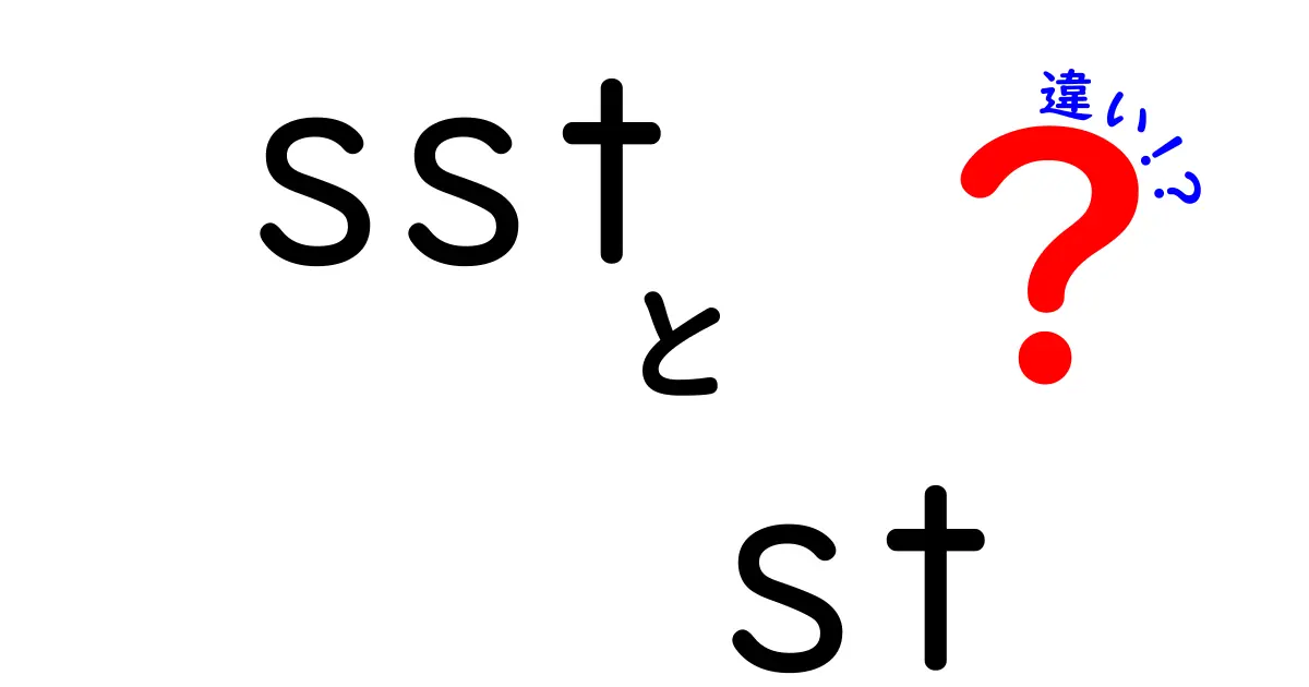 sstとstの違いを今すぐマスター！意味と使い方を中学生にもわかるように解説