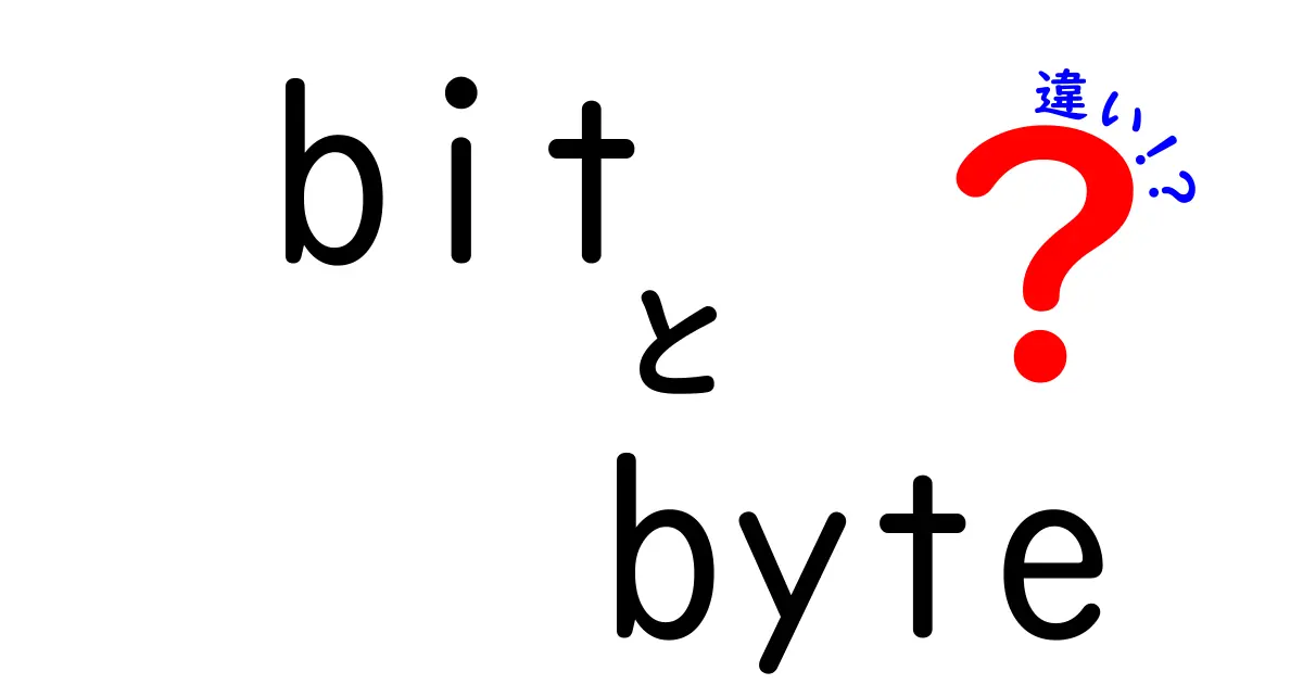 bitとbyteの違いを徹底解説！初心者にもわかる基本と使い方