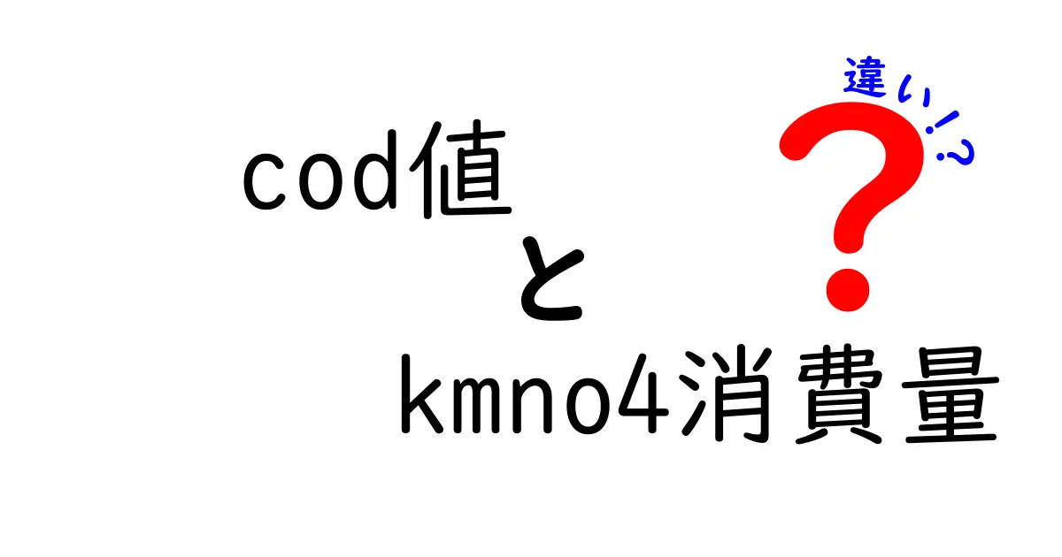 COD値とKMnO4消費量の違いを徹底解説！中学生にも分かる水質の基礎と見分け方