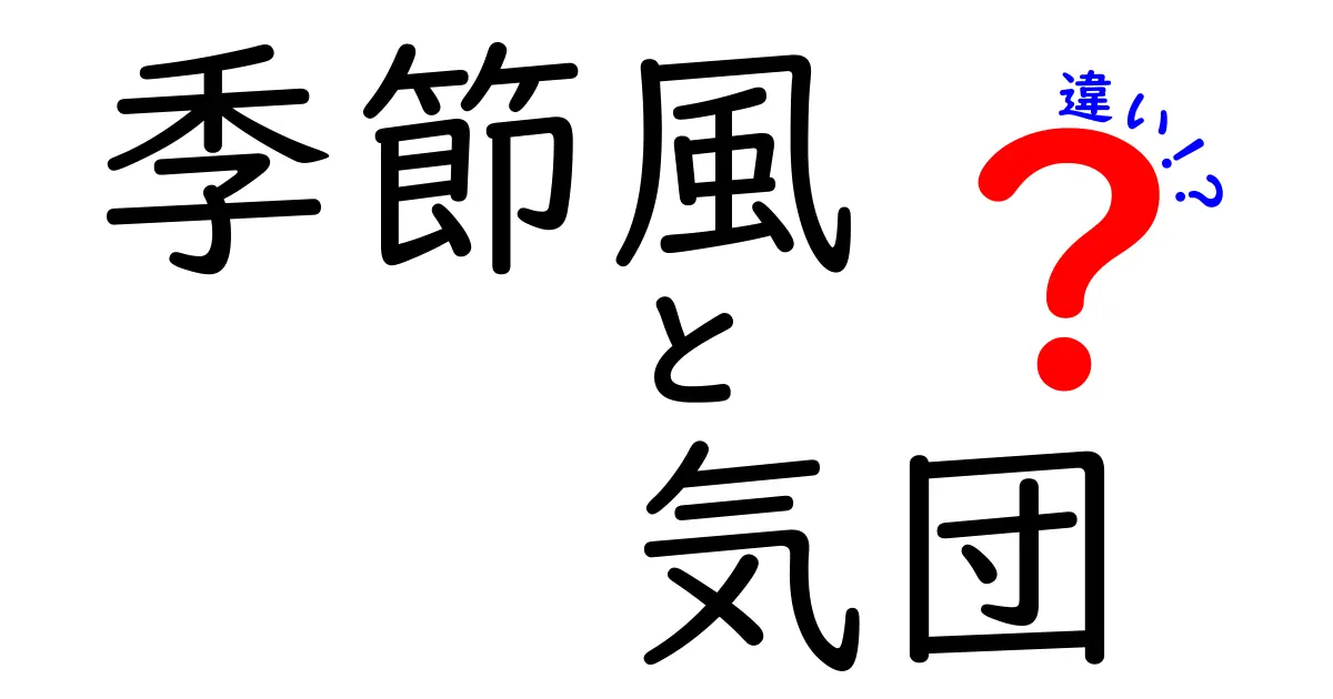季節風と気団の違いをわかりやすく解く！中学生にも伝わる基礎ガイド