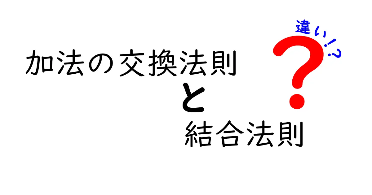 加法の交換法則と結合法則の違いをわかりやすく解説！日常の例で学ぶ中学生向けの完全ガイド
