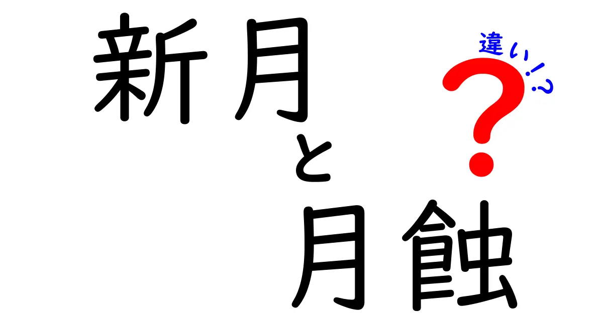 新月と月蝕の違いを徹底解説—見分け方と観察のコツを中学生にもわかりやすく