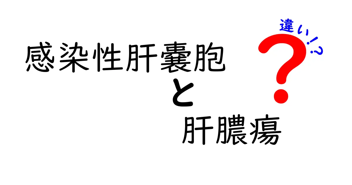 感染性肝嚢胞と肝膿瘍の違いを徹底解説：見分け方と治療のポイント