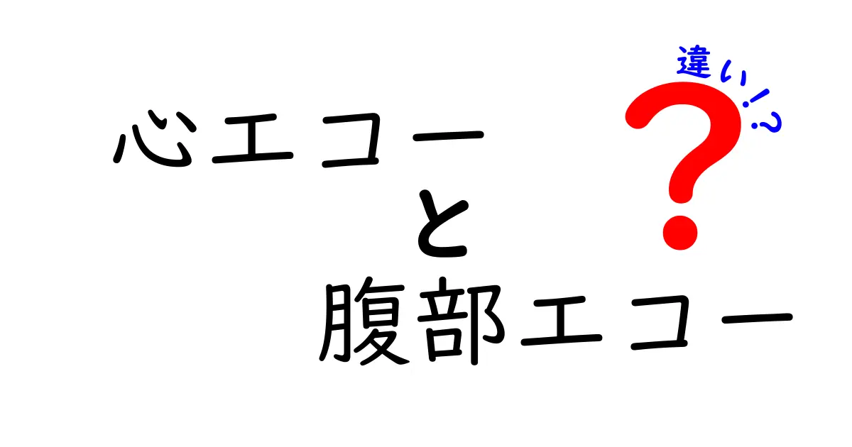 心エコーと腹部エコーの違いがよくわかる！検査を受ける前に知っておきたいポイント