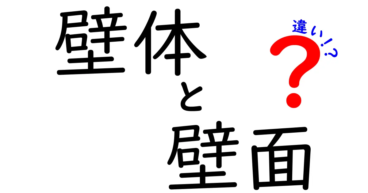 壁体と壁面の違いを徹底解説！初心者にもわかる建築の基本