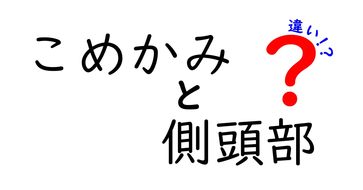 こめかみと側頭部の違いを徹底解説！痛みの原因と見分け方をわかりやすく解説