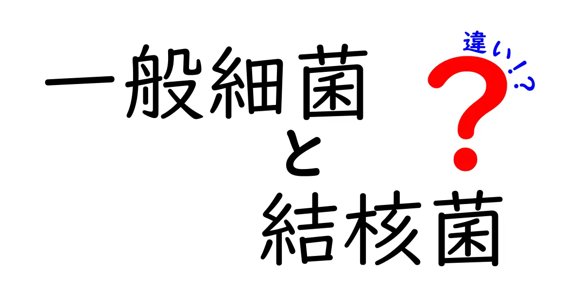 一般細菌と結核菌の違いを徹底解説！見分け方と感染リスクを中学生にもわかるように