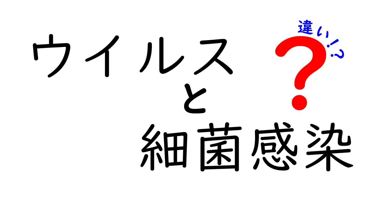 ウイルスと細菌感染の違いを徹底解説！中学生にもわかる図解つきでポイントを丸わかり