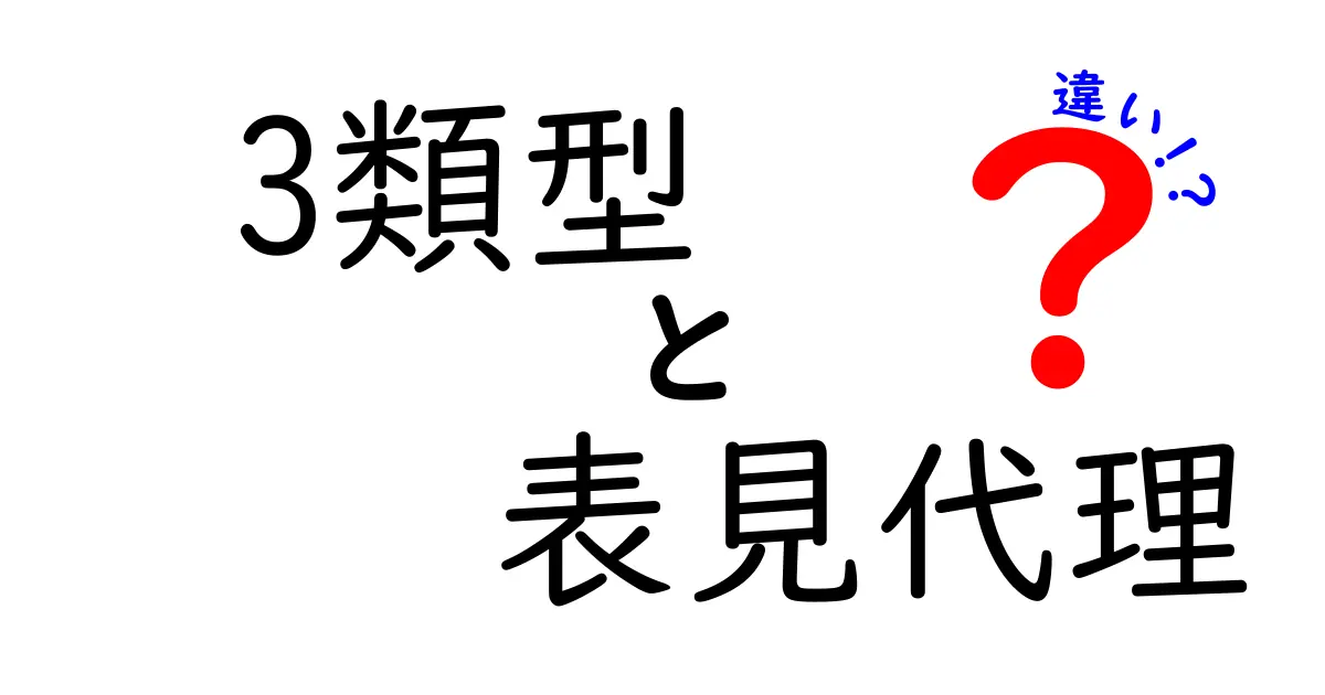 3類型と表見代理の違いをわかりやすく解説！基礎から実務まで徹底比較