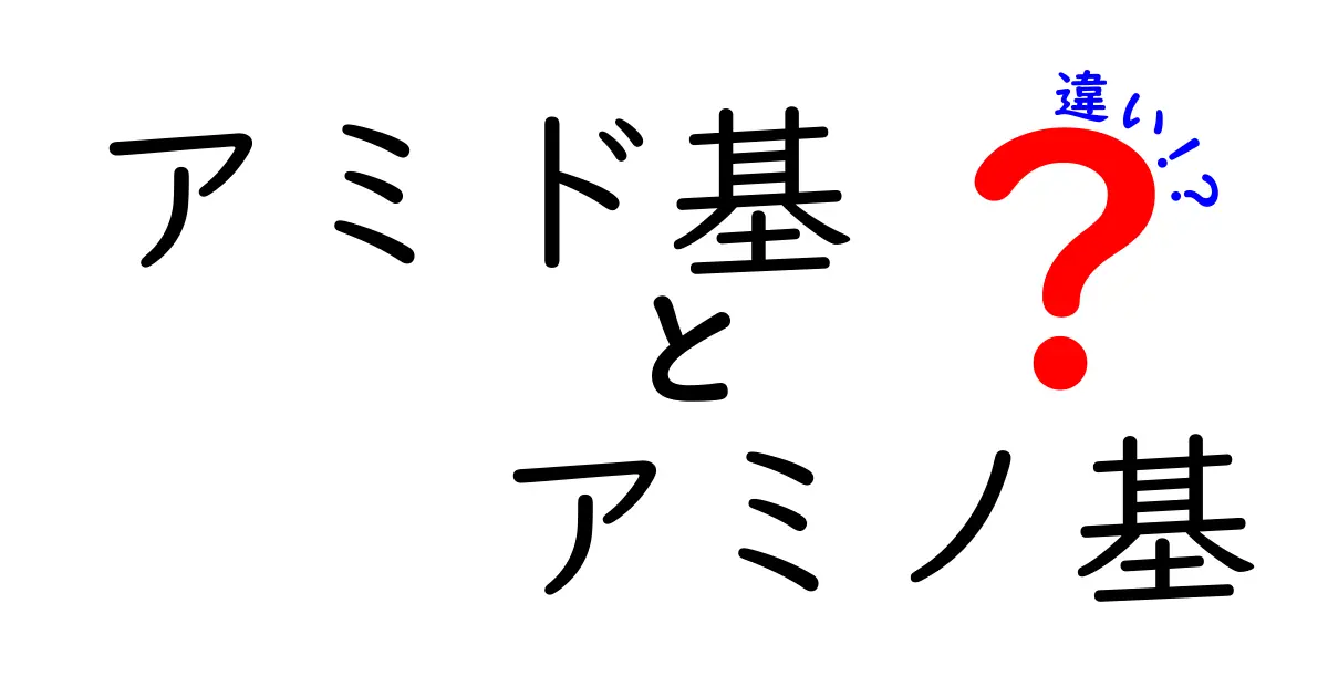 これで誰でも分かる！アミド基とアミノ基の違いを徹底解説
