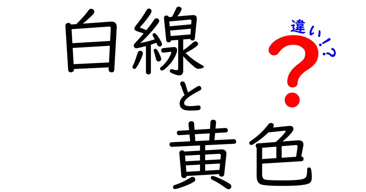 白線と黄色の違いを知れば安全運転が変わる！見落としがちなラインの意味を徹底解説