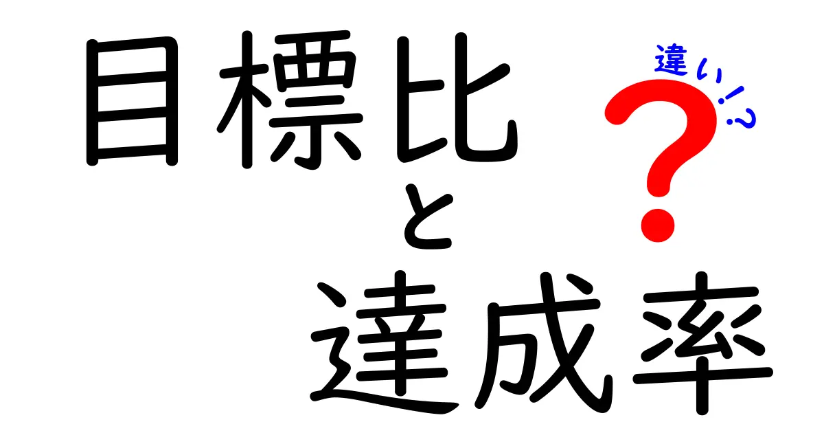 目標比と達成率の違いを完全解説：数字の読み解き方と実務での活かし方