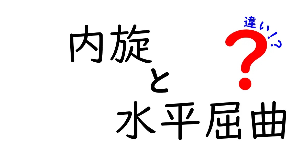 内旋と水平屈曲の違いを完全解説！中学生にもわかる図解つきの最新ガイド