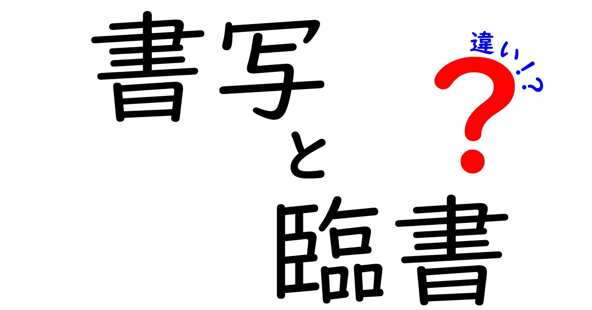 書写と臨書の違いを徹底解説！中学生にも伝わるポイントと練習法