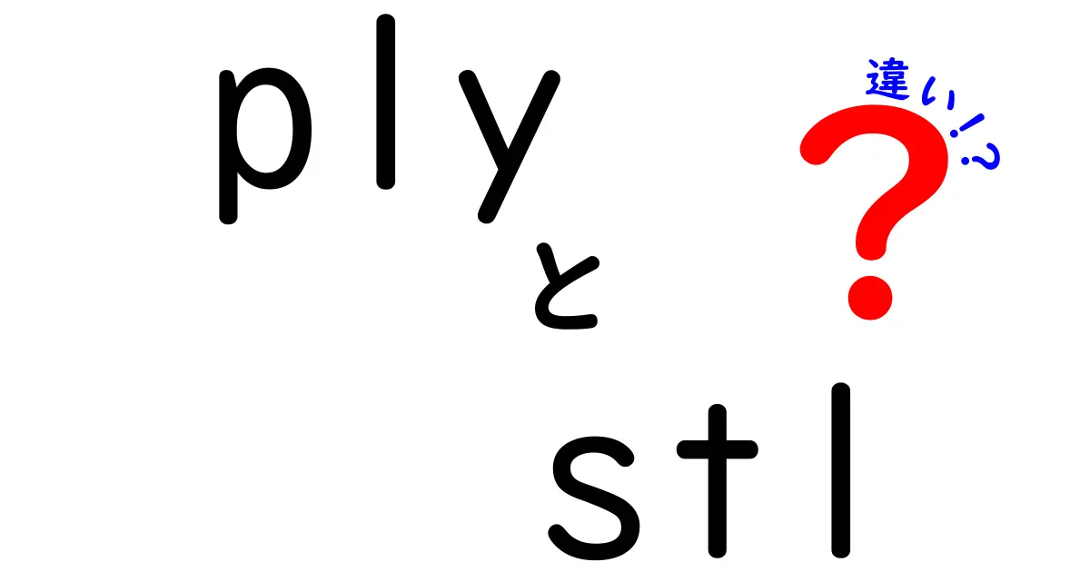plyとstlの違いを徹底解説！3Dプリント初心者が知っておくべきポイント