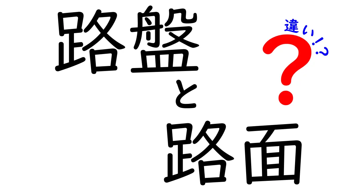 路盤と路面の違いを徹底解説—見た目だけでは分からないココが違う！